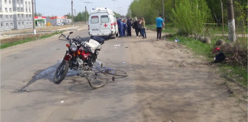 На улице Забайкальской произошло ДТП с участием нетрезвого мотоциклиста и велосипедиста
