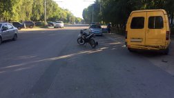 В Рязани на улице Интернатская произошло ДТП с участием "безправного" мотоциклиста