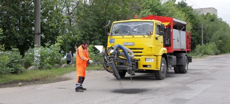 Общая площадь дорожного ремонта в Рязани на прошлой неделе составила 642 кв. м