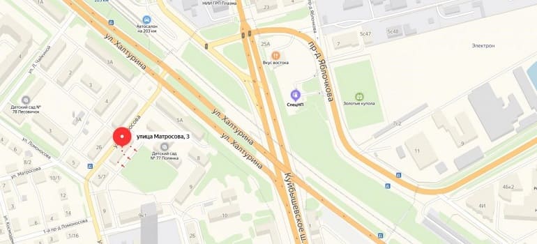По ул. Матросова до 24.00 25 сентября будет закрыто движение транспорта