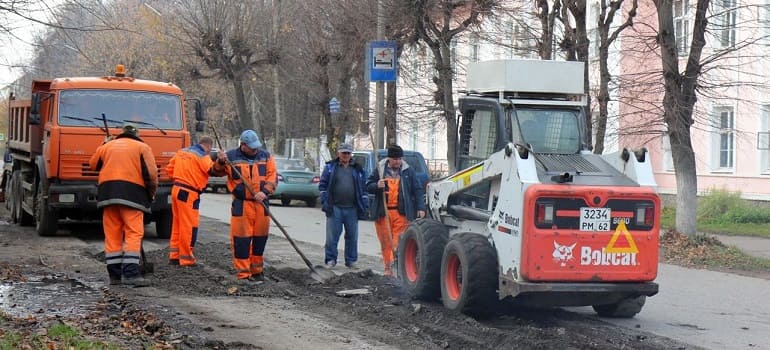 На прошедшей неделе проводился ремонт на 12 участках улично-дорожной сети