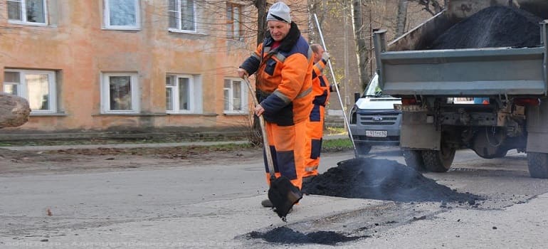 На прошлой недели провели ремонт на 12 участках улично-дорожной сети Рязани