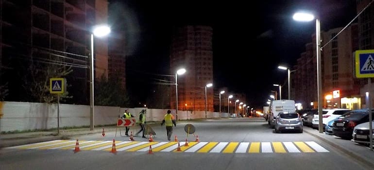 На 6 участках рязанских дорог приступили к нанесению дорожной разметки