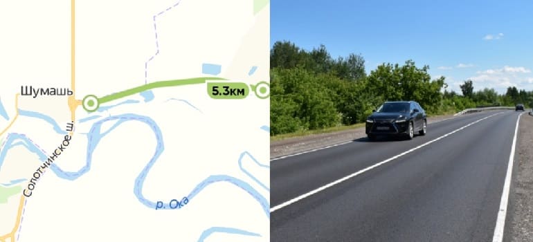 Приведена в нормативное состояние автодорога Рязань (от села Шумашь) – Спасск-Рязанский – Ижевское – Лакаш