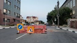 На ул. Щедрина в Рязани начали замену труб сразу после ремонта асфальтового покрытия