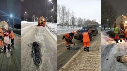 За прошедшую неделю в Рязани отремонтировано более 250 квадратных метров дорожного полотна