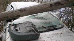 В Клепиковском районе водитель Opel Astra совершил наезд на столб и съезд в кювет