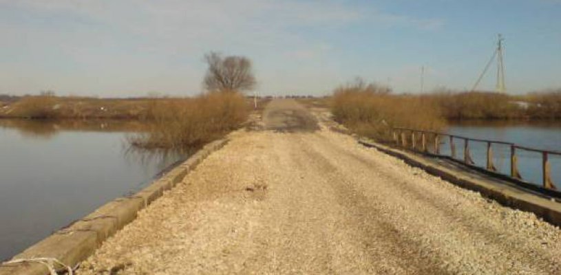 Низководный мост между Терехово и Ирицы освободился от воды