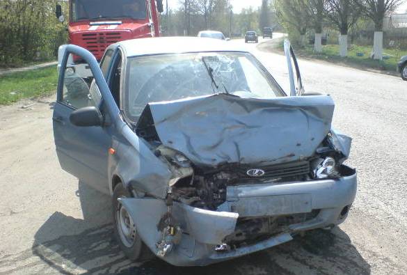 На автодороге «Скопин-Рязань» в Скопинском районе столкнулись Mitsubishi и «Лада-Калина»