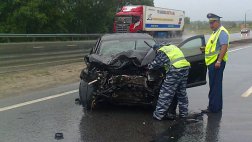 Недалеко от Кириц произошло лобовое столкновение ВАЗ-2108 и Renault Fluence