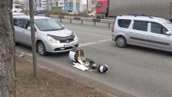 Nissan в Красноярске сбил андроида