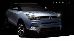 SsangYong опубликовала снимки нового кроссовера Tivoli