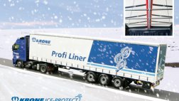 Немецкие инженеры борются со снегом на крышах грузовиков