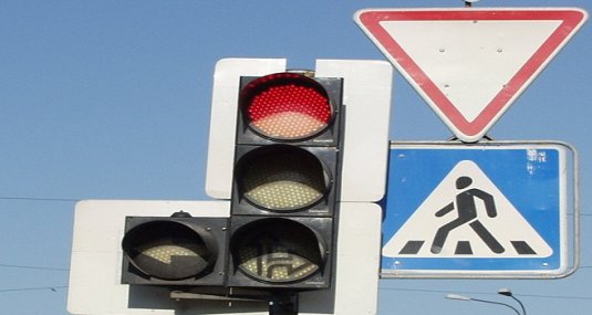 В Рязани заработал новый пешеходный светофор