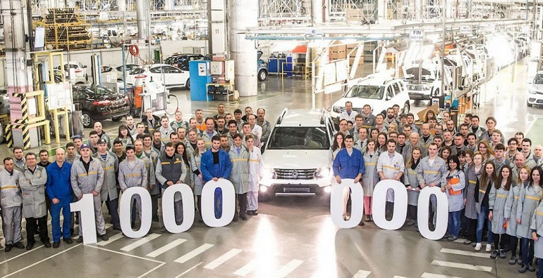Миллионный автомобиль Renault сошёл с конвейера в Москве