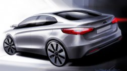 Kia опубликовала тизер "секретного" Rio