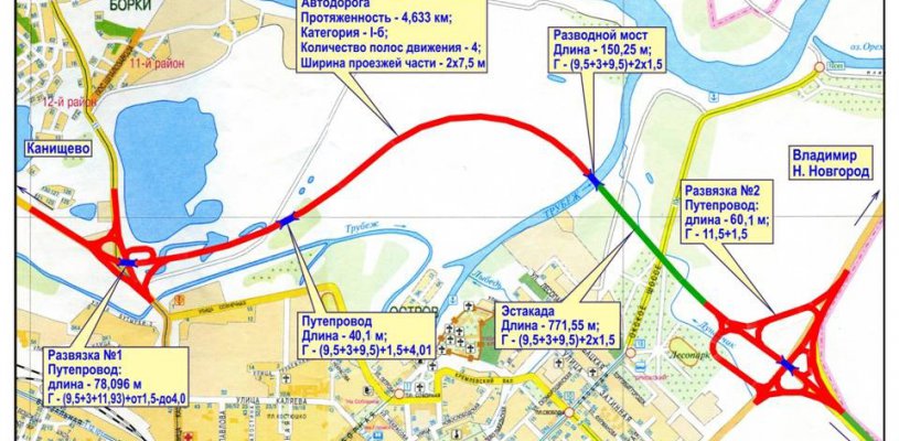 Северный обход в Рязани будет строить «Мостотрест» (схема)
