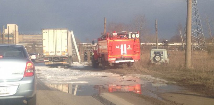 На улице Южный промузел сгорела Scania
